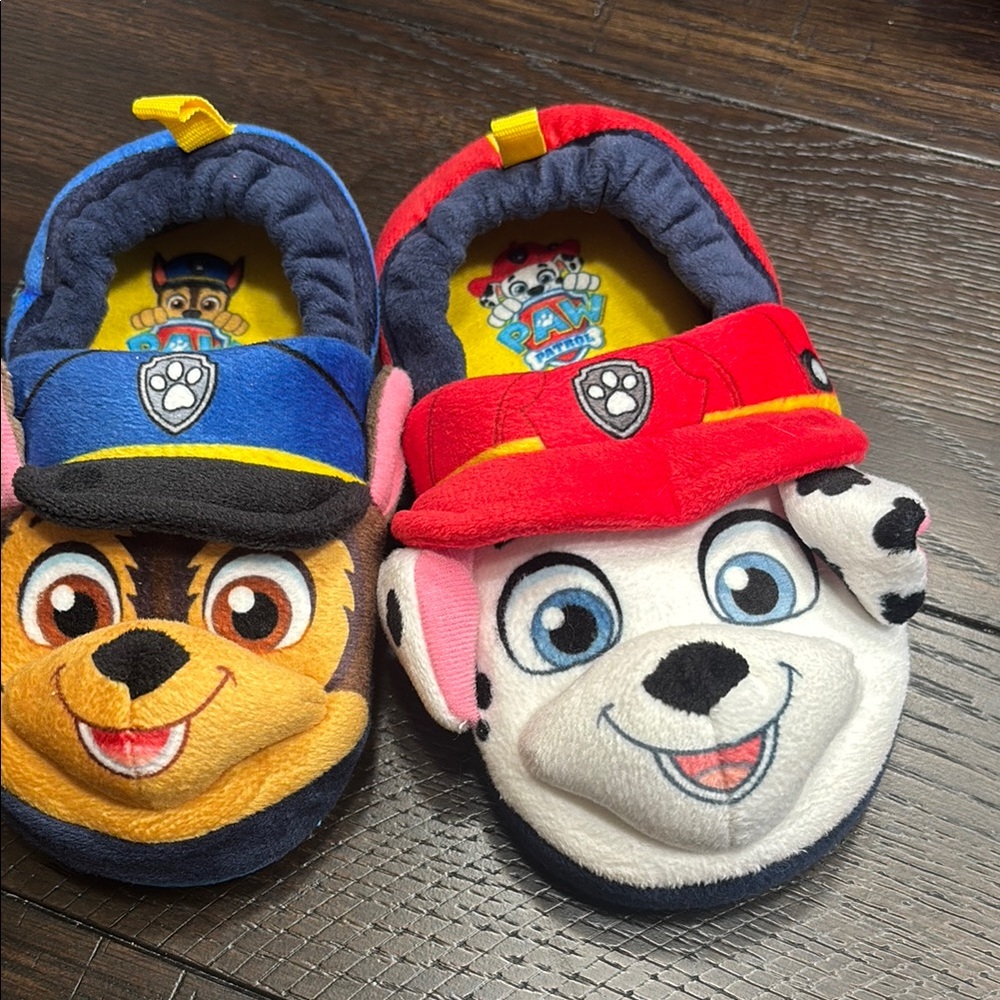 Paw Patrol Kids Slippers - Blue and Red